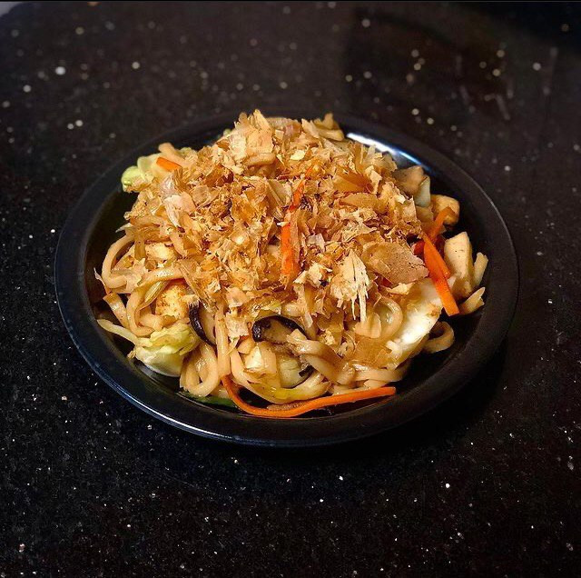 Yaki Udon, a Japanese dish Stacey made