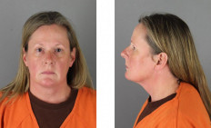 This booking photo released by the Hennepin County Sheriff's Office in Minnesota on April 14, 2021, shows former Brooklyn Center Police Officer Kim Potter. Potter, who shot dead 20-year-old Black man Daunte Wright on April 11 in a Minneapolis suburb after appearing to mistake her gun for her Taser was arrested April 14 and will face manslaughter charges, officials said. 