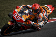 Repsol Honda Team's Spanish rider Marc Marquez.
