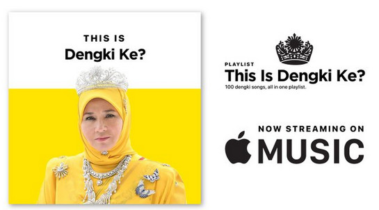 The cover for Malaysian artist Fahmi Reza's playlist which is deemed to be insulting to the country's queen.