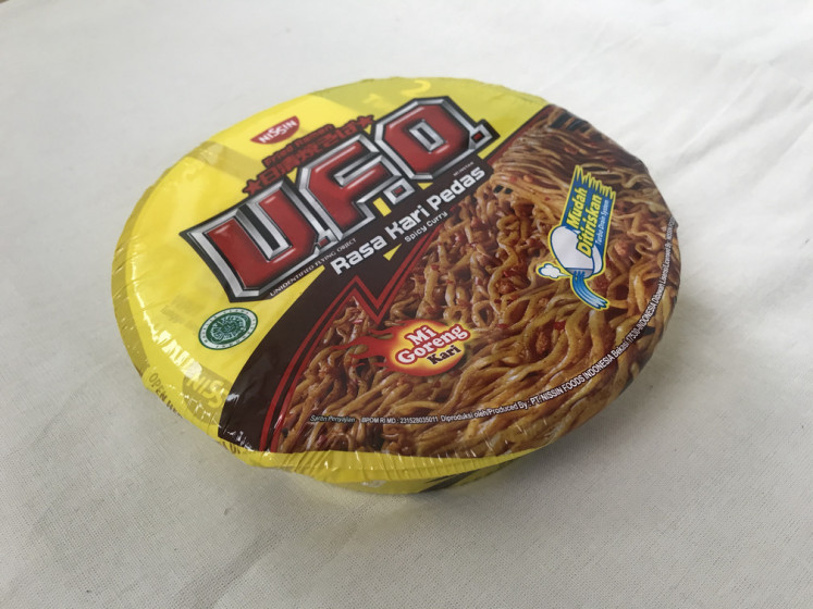 Spaced-out: Nissin's U.F.O brand has long been popular in Japan and is now making a name for itself in Indonesia.