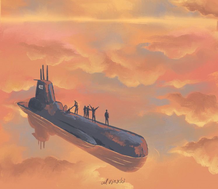 Artistic condolences: Part one of 'To the Horizon' by Alvin Resky. 