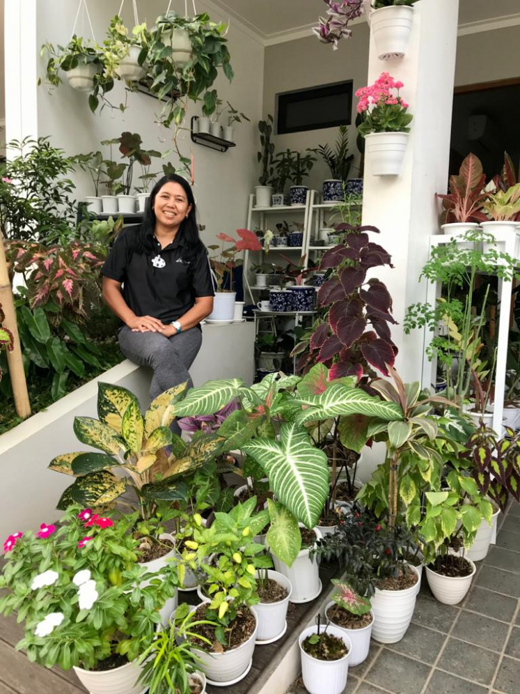 That plant life: Yayuk Basuki now enjoys a quiet life tending to plants, pictures of which she often uploads to her Instagram account. 