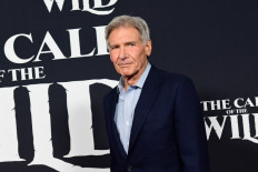 In this file photo taken on February 13, 2020 US actor Harrison Ford arrives for Disney's 