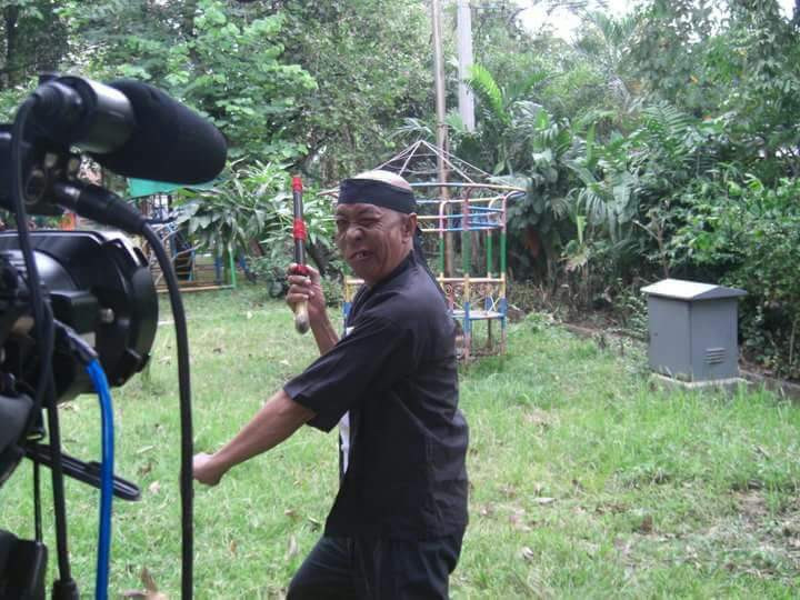 Having fun: Pak Ogah performs on the set of his 2011 show, Ogah Ngeyel.