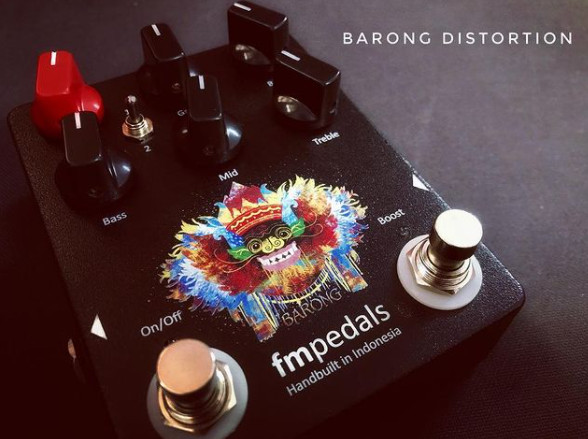 Snarling sound: The Barong Distortion pedal is FM Pedal's most popular product. 