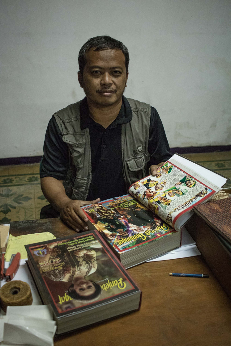 'Newbie' forever: Literary editor Kukuh Wibowo joined 'Panjebar Semangat' in 1998, when he was 23, but is still considered the 