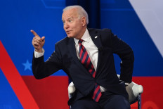 US President Joe Biden participates in a CNN Town Hall hosted by Don Lemon at Mount St. Joseph University in Cincinnati, Ohio, July 21, 2021. 