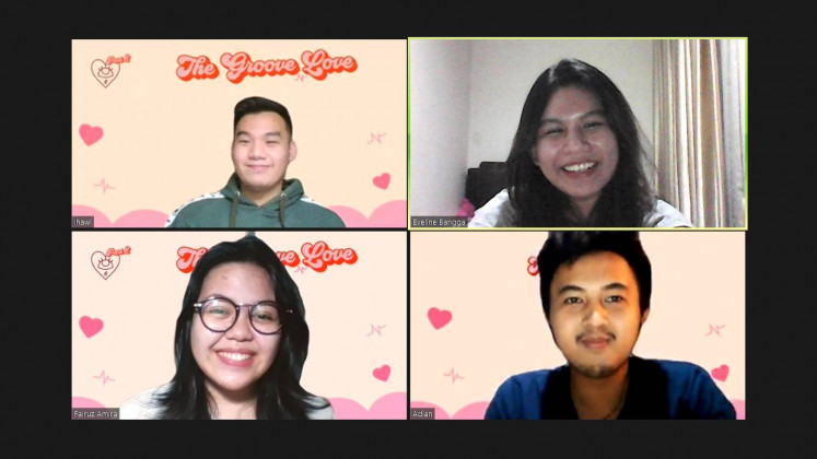 Helping people find love: University students Mira, Eve, Adian and Ihaw worked together to create Virtual Blind Date.