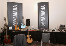Yamaha booth on display during the 2016 ASCAP "I Create Music" EXPO on April 28, 2016 in Los Angeles, California.