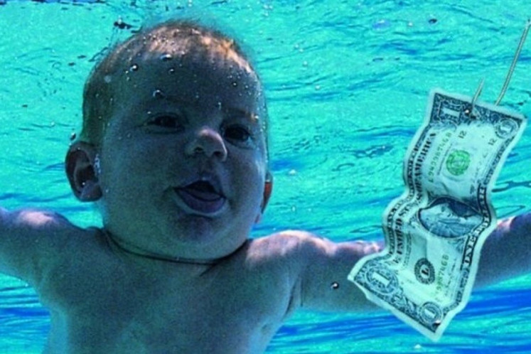 Spencer Elden on the cover of Nirvana's 1991 magnum opus Nevermind.
