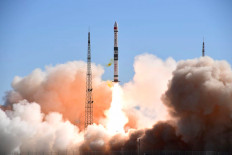 A Kuaizhou-1A carrier rocket carrying two satellites takes off from Jiuquan Satellite Launch Center in Gansu province, China May 12, 2020.