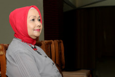 Language pioneer: Tri Astuti set up Malang's first English language course during her early days as an entrepreneur. (Personal Collection/Courtesy of Wahyu Aditya)