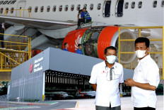 President Director of Lion Group Edward Sirait and Head of BP Batam Muhammad Rudi.