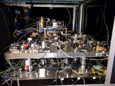 This January 25, 2017, image courtesy of Dr. Ed Marti, shows a strontium optical lattice clock, stored at Jun Ye's lab in the University of Colorado, Boulder. It would take 15 billion years for the clock that occupies Jun Ye's basement lab at the University of Colorado to lose a second -- about how long the universe has existed. For this invention, the Chinese-American scientist, along with Hidetoshi Katori of Japan, will split $3 million as co-winners of the 2022 Breakthrough Prize in Fundamental Physics.