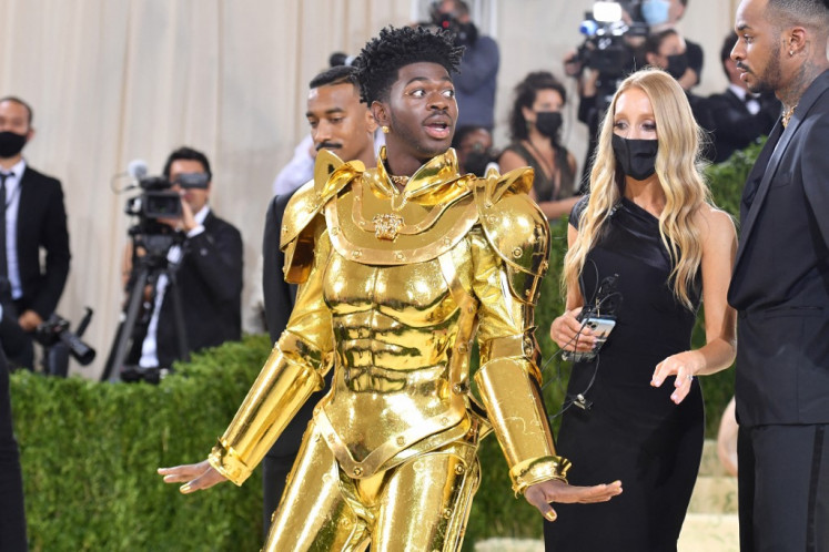 Gold armor for Lil Nas X, all black for Kim Kardashian at Met Gala - Art &  Culture - The Jakarta Post