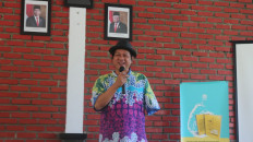 Iconic writer: Gol A Gong was one of Indonesia's most popular writers in the late eighties and early nineties. (Courtesy of Gol A Gong)