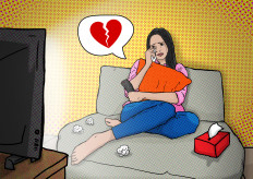 Addictive drama: Many viewers feel emotionally invested in their favorite soap operas. (JP/Hengky Wijaya)