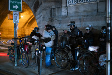 New York food delivery workers mobilize against attacks, theft