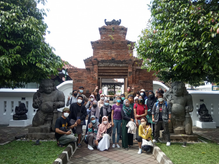 Growing routes: Jogja Walking Tour's team decided to do further research during the pandemic break so they can provide more routes. (Courtesy of Jogja Walking Tour)