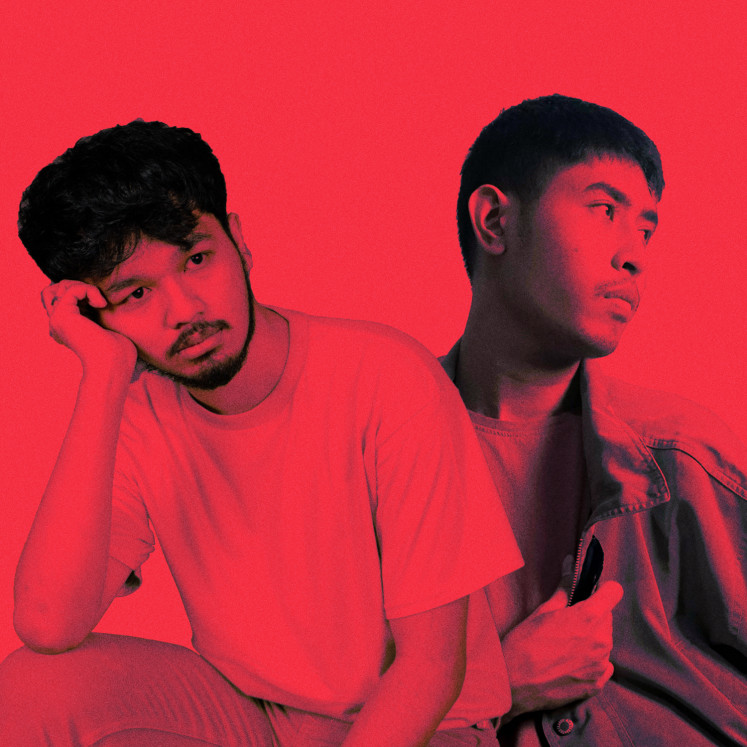 Semarang-based rapper Tiad Hilm (L) and Dzulfahmi (R) collabs on 