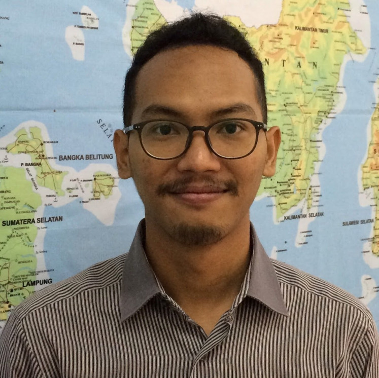 Understanding: Miftah Fadhli, a researcher from a non-government organisation, ELSAM said that there must be a clear understanding between the provider and the customer regarding phone numbers. (Courtesy of Miftah Fadhli)