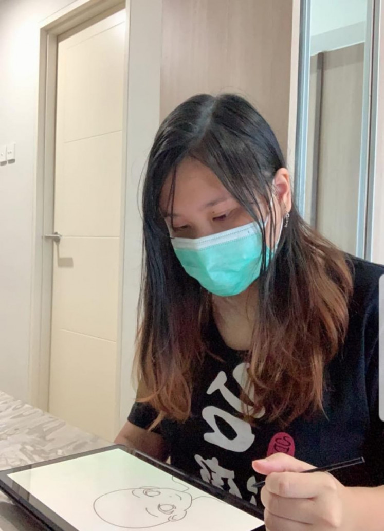 Different route: Vanessa Lorensia Atmodjo planned to take an animation major in Australia next year. But with the current situation, she is considering another option to Canada. (Courtesy of Vanessa Lorensia)