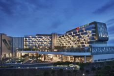 Grand scale: A full view of Yogyakarta Marriott Hotel. (Courtesy of Yogyakarta Marriott Hotel)