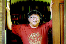 Public servant: Wimar Witoelar served as the presidential press secretary for President Abdurrahman Wahid from 1999 to 2001. (Kompas.com/Wawan H Prabowo)