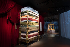 Picture taken on June 28, 2021 shows one of the exhibits as preparations are under way for the opening of a new museum devoted to Danish author Hans Christian Andersen in his home town of Odense, Denmark.