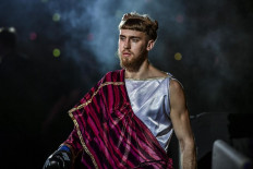 Lithuanian fighter Dovydas Rimkus walks to the stage during his ONE Championship debut in November.