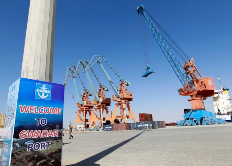 A general view of the port before the inauguration of the China Pakistan Economic Corridor port in Gwadar, Pakistan Nov. 13, 2016. 