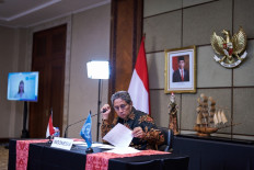 Hilmar Farid, the Education, Culture, Research and Technology Ministry’s director general of culture, presides over the 2022 Mondiacult Asia-Pacific Online Regional Consultation, a discussion of issues and recommendations for international policy priorities in the field of culture in the Asia Pacific region, which was held on Tuesday and Wednesday