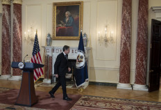 US Secretary of State Antony Blinken delivers remarks on the Havana Syndrome, which US officials refer to as “anomalous health incidents,” in the Benjamin Franklin Room of the State Department in Washington, DC on November 5, 2021. 