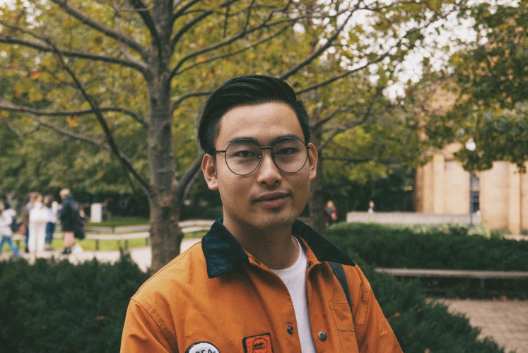 Living abroad: Melbourne-based Stephanus Budiman, 26, accepts that as a Chinese Indonesian gay man, he would not be able to live a happy life should he return to Indonesia