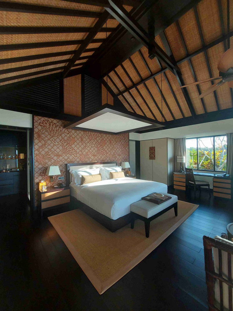 Inside view: One of the hotel's villas. (Courtesy of Raffles Bali)