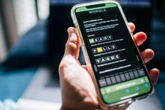 Worldwide sensation: The word game 'Wordle' is shown on a mobile phone on Jan. 12, in Houston, Texas, the United States. (AFP/Getty Images North America/Brandon Bell)