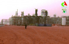 A video grab from footage broadcast by Algeria's "Canal Algerie" on January 20, 2013 shows the Tiguentourine Gas Plant deep in the Sahara of southern Algeria, located about 50 km (30 miles) from the town of In Amenas.