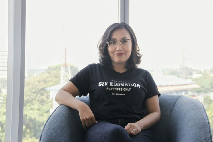 Take action: Gina S. Noer, said that to create a safer environment for the film industry, related parties should be more serious in creating and implementing standardization and codes of conduct. (kompas.com/Dian Reinis Kumampung)