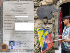 Exposed: People with unique names are often questioned whether their name is real or not. Pintu found out that he was on trending in social media after someone posted his ID Card (Personal Collection/Courtesy of Pintu Pemberitahuan)