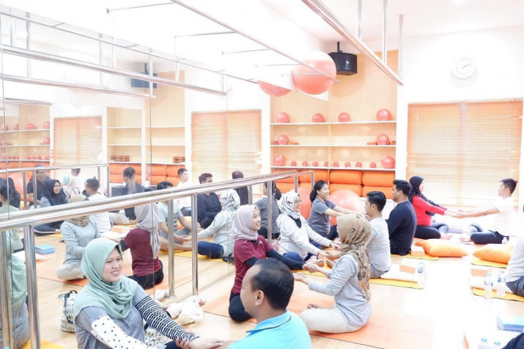 Growing: Ayra also provides prenatal yoga classes for couples, working together with venues. (Courtesy of Ayra Homecare)