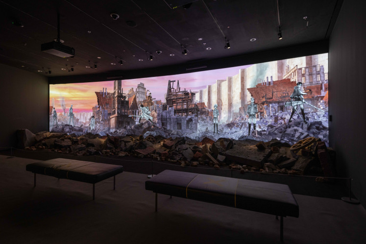 Inside the exhibition: A look of The Great Titan Theater 2 at ArtScience Museum in Singapore. (Courtesy of Marina Bay Sands)