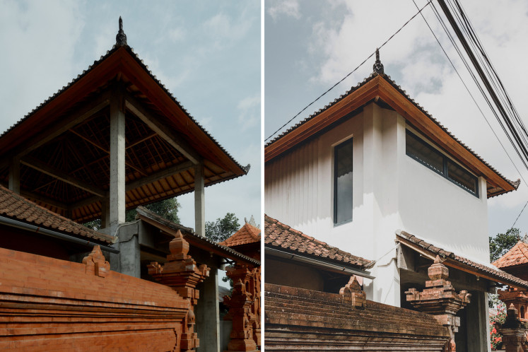 Hommes Locaux Fixant Un Nouveau Toit De Paille Dans Ubud, île Bali,  Indonésie Travailleurs De La Construction Travaillant à Un To Photographie  éditorial - Image du architecture, nature: 153356117