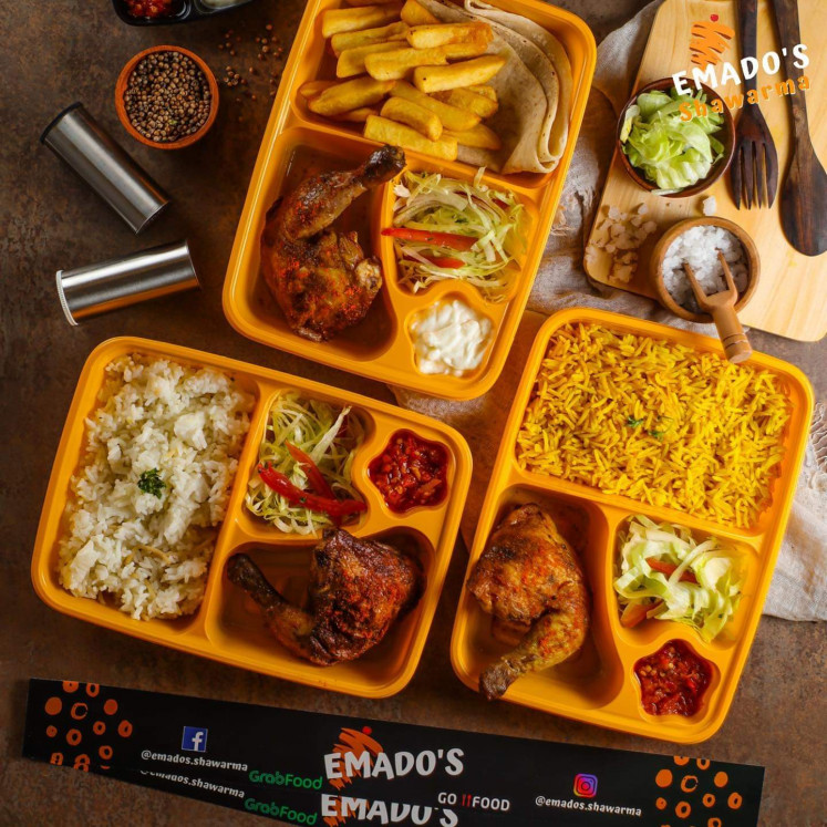 Glorious roast: Affordable and juicy with a spice rub crust, the Palestinian roast chicken at Emado's Shawarma has recently taken the capital by storm. (Facebook/Emado's Shawarma)
