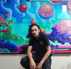 His muse: Bandung-based Riandy Karuniawan has been into Japanese fantasy manga, surrealism and the psychology of human minds since high school. (Courtesy of Riandy Karuniawan)