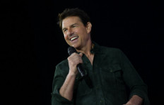 Sequel: Actor Tom Cruise makes a surprise appearance in Hall H to promote Top Gun: Maverick at the Convention Center during Comic Con in San Diego, California, the United States on July 18, 2019. 