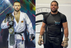 Andre Galvao (right) will face two-division MMA world champion Reinier de Ridder in ONE X this Saturday