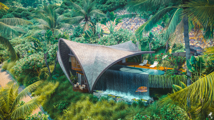 Unveiled: A rendering of INSPIRAL, one of Gran Melia Lombok's eco luxury villas. (Courtesy of Gran Melia Lombok)