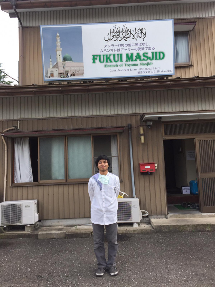 Can hardly wait: Richo Dwi Permadi, who is currently based in Fukui, Japan, cannot wait to go home early before Ramadan for a short holiday and to get married. (Personal Collection/Courtesy of Richo Dwi Permadi)