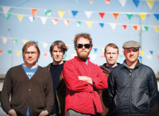 Rock legends: Pavement members regroup and are pictured in a press photo for their upcoming reunion tour. (Facebook/Courtesy of Pavement/Tarina Westlund)